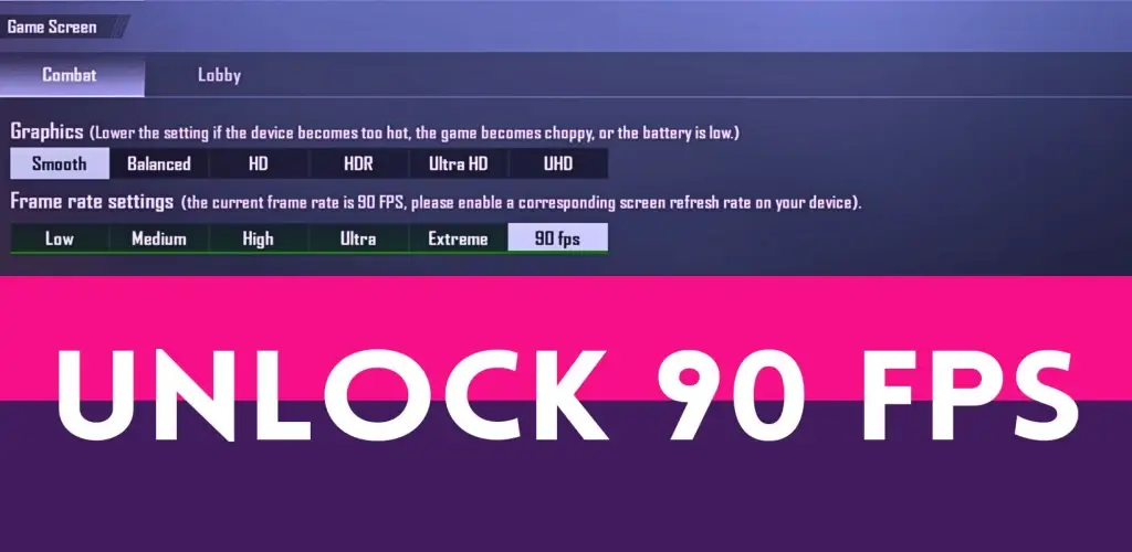 Screenshot 90 FPS APK v10.5