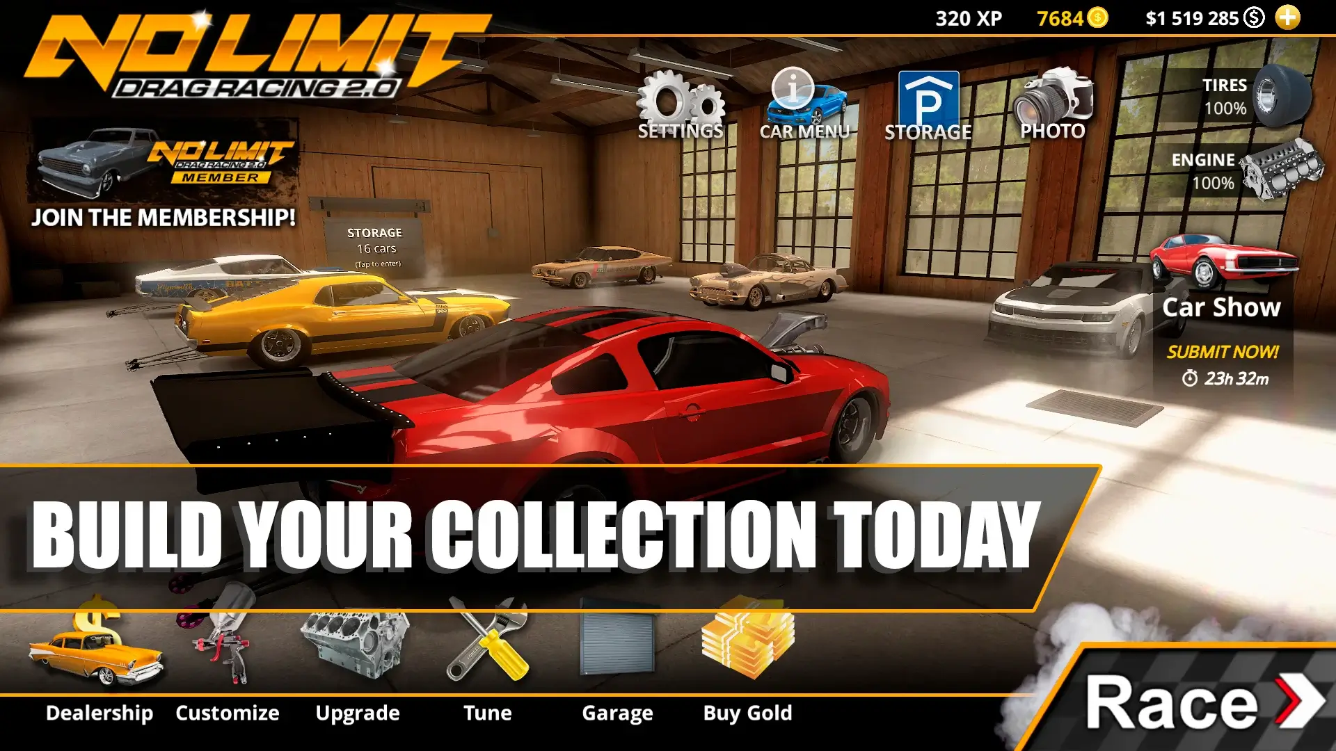Screenshot No Limit Drag Racing 2 APK