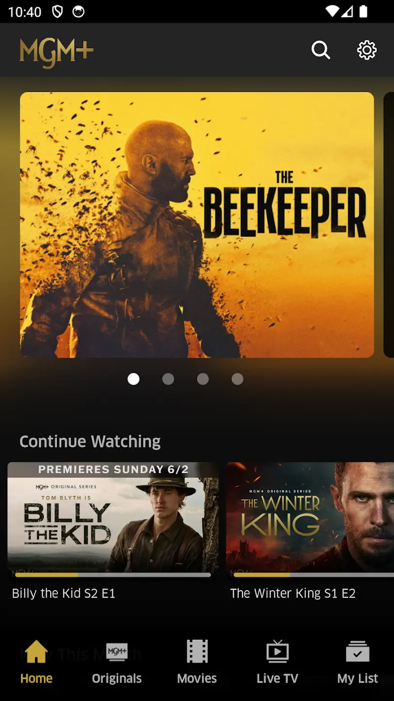 Screenshot MGM+ APK untuk Streaming Film dan Serial