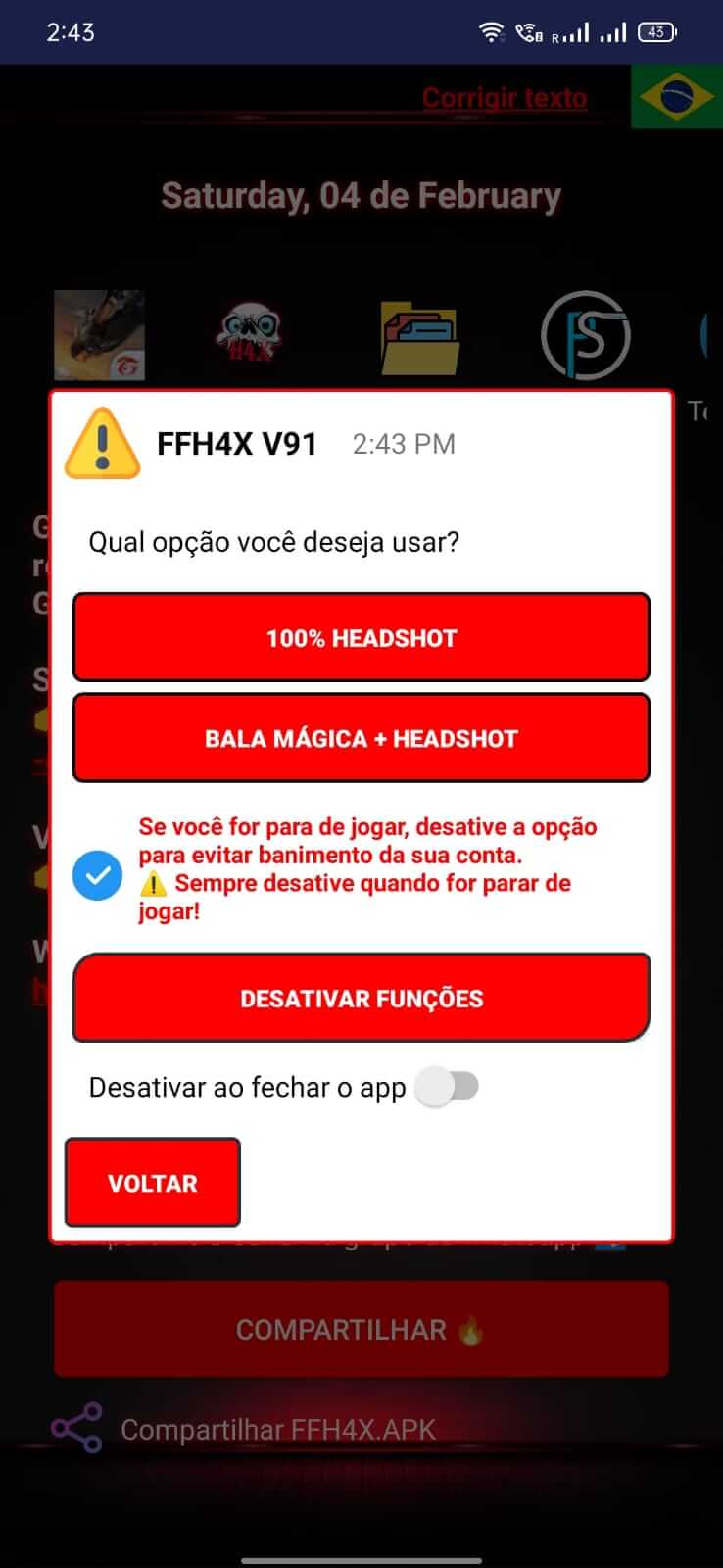 Screenshot FFH4X Regedit APK v145