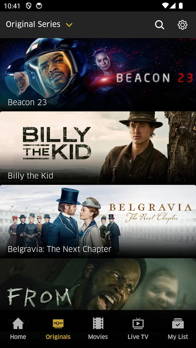 Screenshot MGM+ APK untuk Streaming Film dan Serial