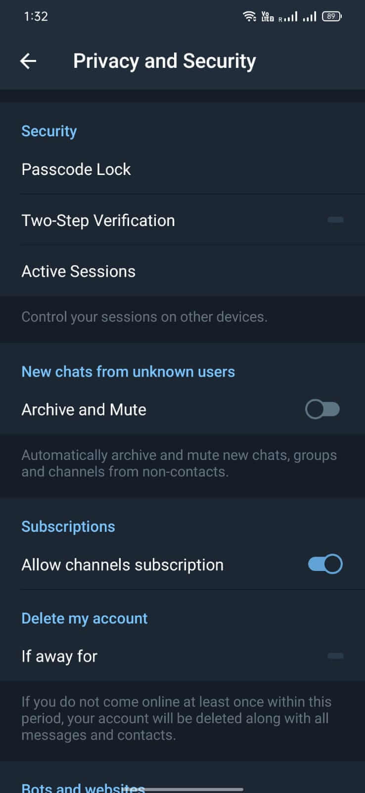 Screenshot GB Telegram APK