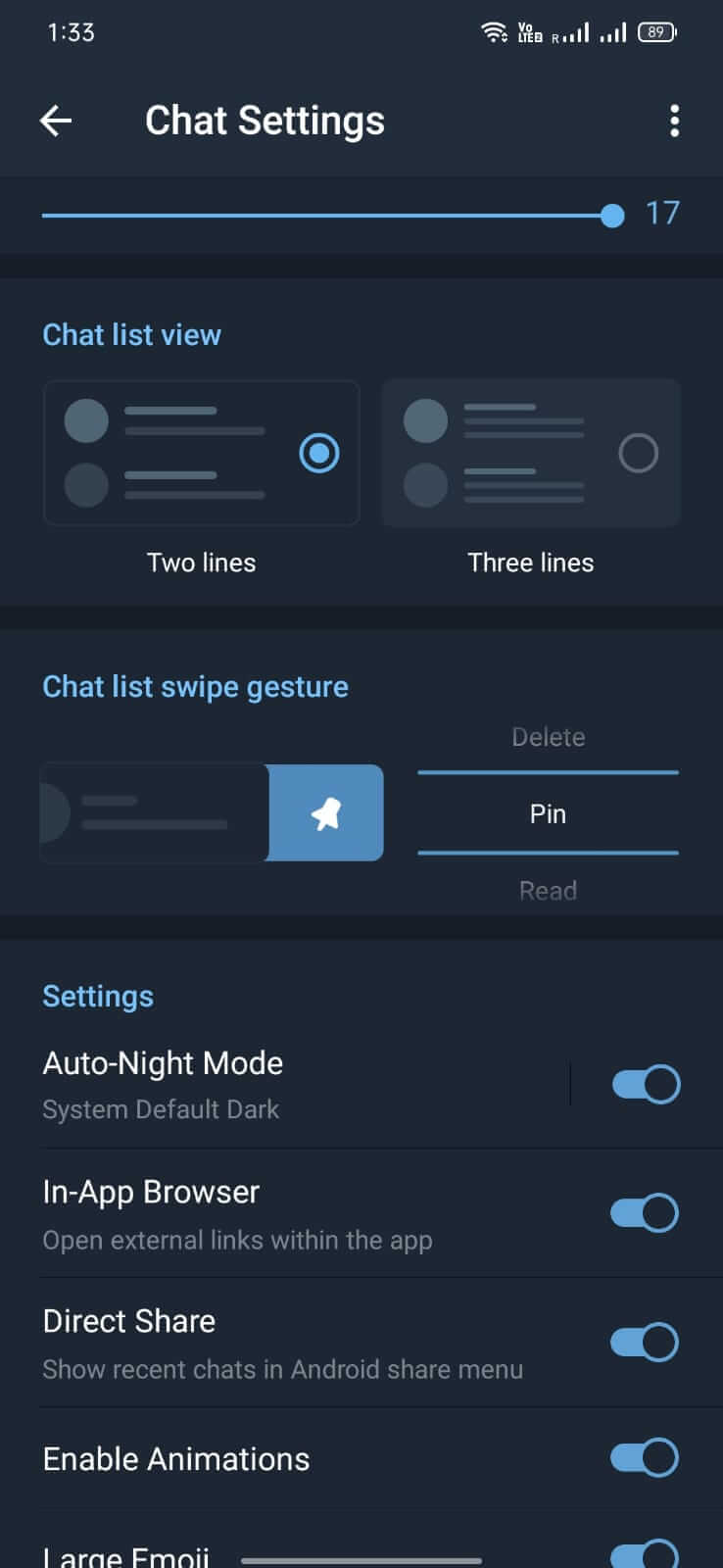Screenshot GB Telegram APK