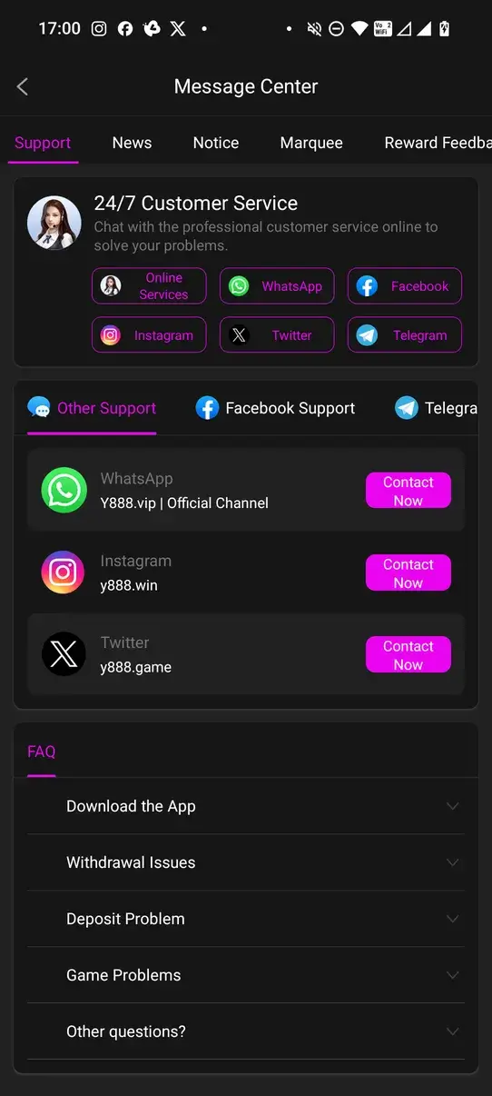 Screenshot Y888 APK v1.0