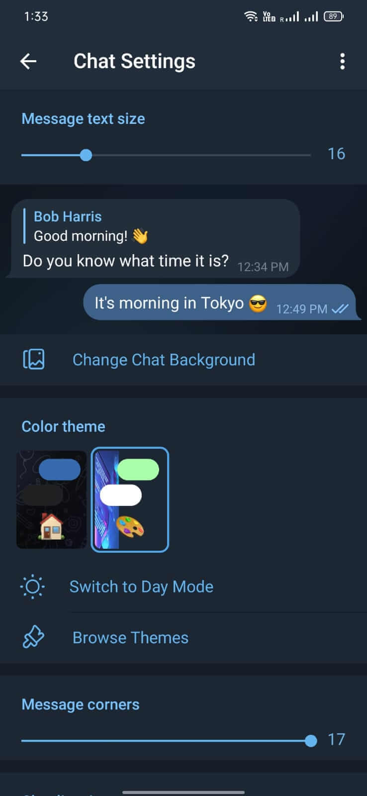Screenshot GB Telegram APK