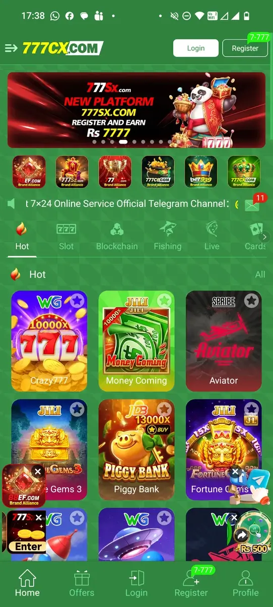 Screenshot 777CX APK v0.01