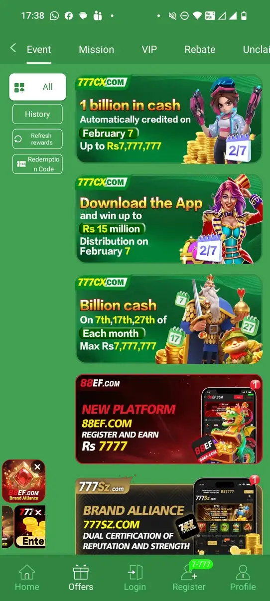 Screenshot 777CX APK v0.01